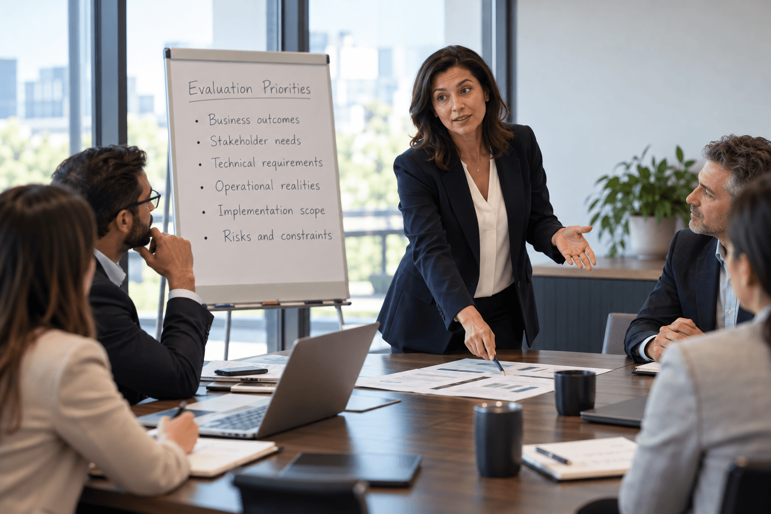 Evaluating technology vendor priorities.